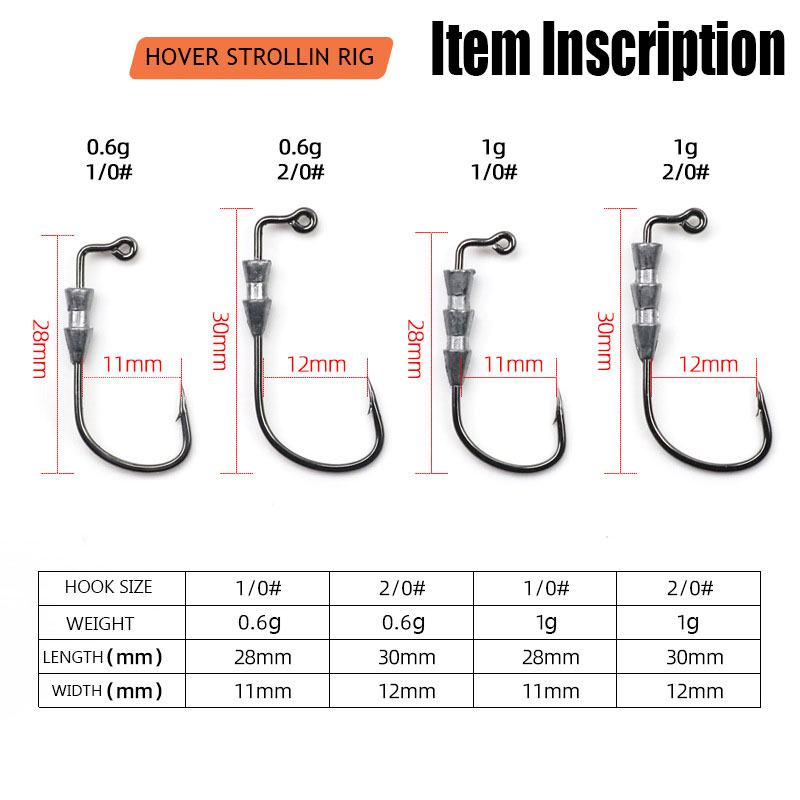 WODJYJ 10 adet 0.6g 1g balıkçı - Fishing Hook Assortment incelemesi ve fiyatı