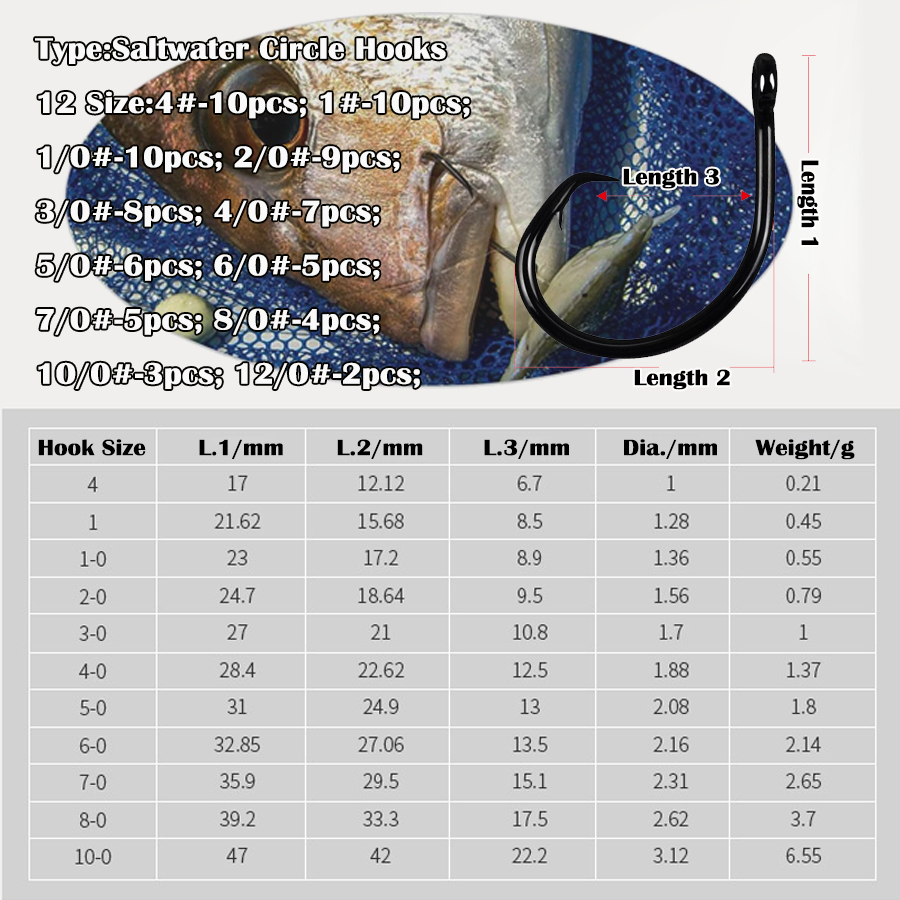 Dairesel Kancalar 3X Güçlü Tuz - Fishing Hook Assortment incelemesi ve fiyatı
